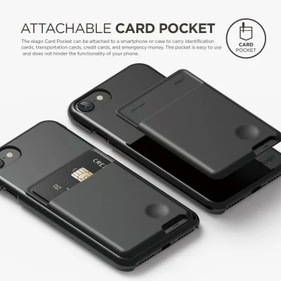Elago Card Pocket Jean Indigo - Black